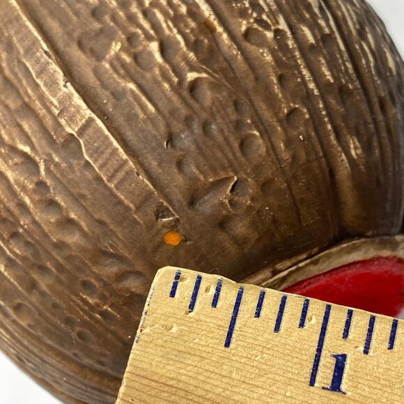 Vintage Tiki Mug Cocktail Bar Drinks Tropical Coconut Pot Planter Decor Hawaii - Picture 10 of 12